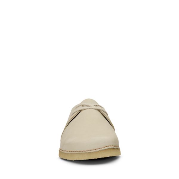 Clarks Womens Ashton Flat Shoes White | CA-9358124